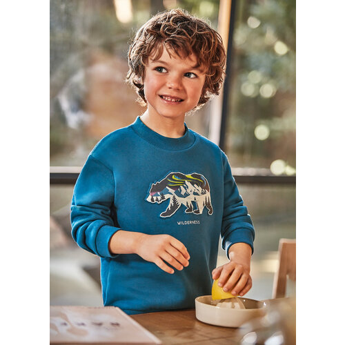 MAYORAL Sweater - Petrol met ijsbeer MAYORAL Sweater - Petrol met ijsbeer