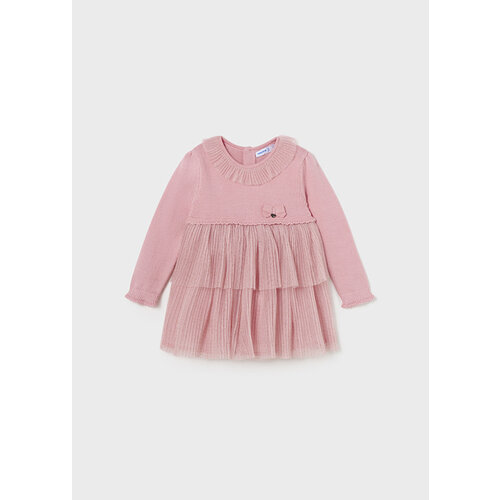MAYORAL Jurkje - Roze met tulle en goud datail MAYORAL Jurkje - Roze met tulle en goud datail