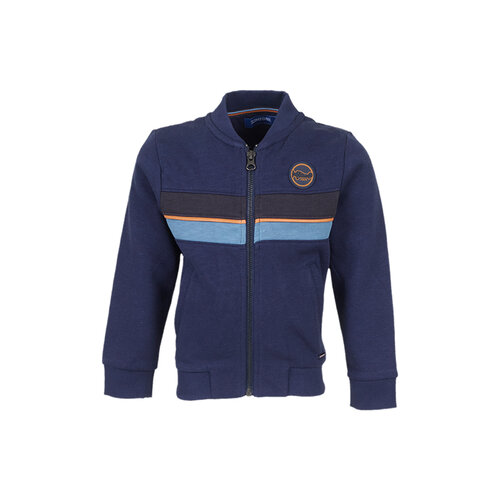 SOMEONE Vest - Navy met strepen en ritssluiting SOMEONE Vest - Navy met strepen en ritssluiting