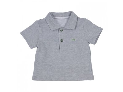 GYMP Polo - Grijs met groen detail