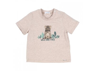 GYMP T-shirt - Beige 'Wild and free'