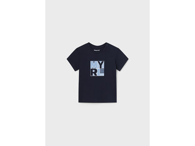 MAYORAL T-shirt - Navy met logo print