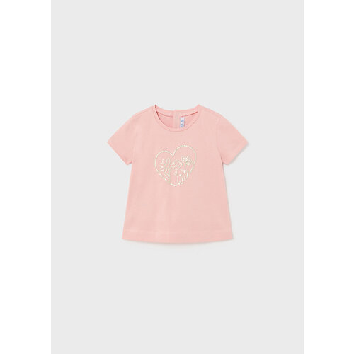 MAYORAL T-shirt - Roze met goud hartje