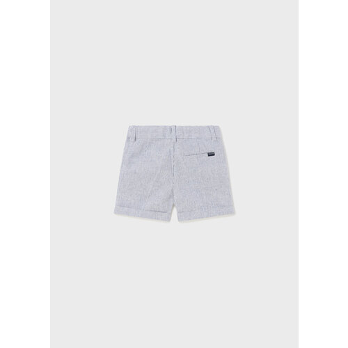 MAYORAL Short - Linnen navy/ecry gestreept