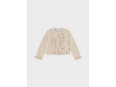 MAYORAL Cardigan - Beige met prachtige afwerking