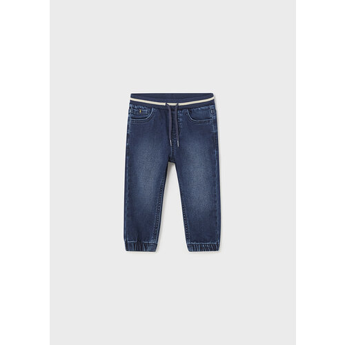 MAYORAL Broek - Softjeans donkerblauw met elastische taille