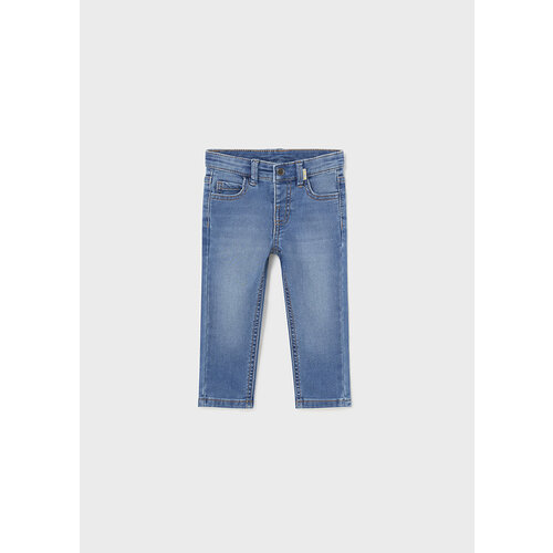 MAYORAL Broek - Softjeans blauw met verstelbare taille