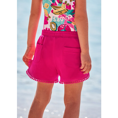 MAYORAL Short - Basic fuchsia met detail