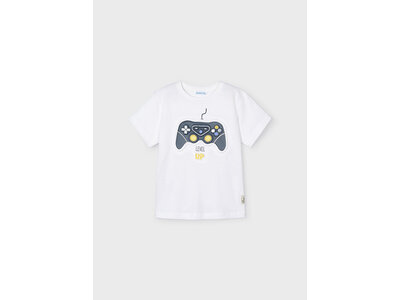 MAYORAL T-shirt - Wit met spelconsole