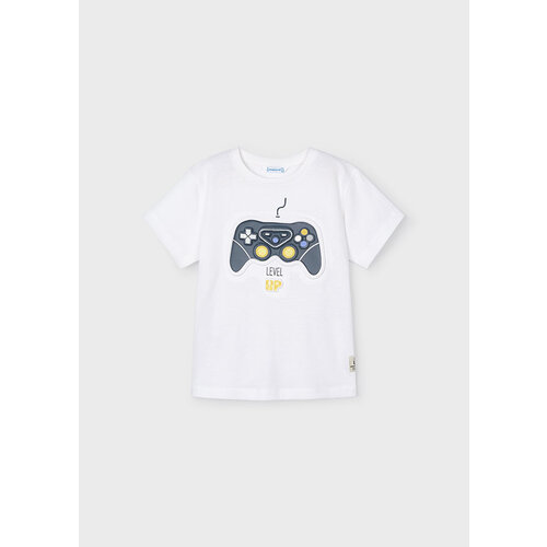 MAYORAL T-shirt - Wit met spelconsole
