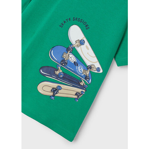 MAYORAL T-shirt - Groen met skateboarden