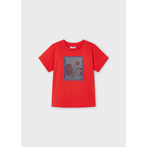 MAYORAL T-shirt - Rood met interactieve print
