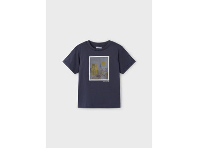 MAYORAL T-shirt - Navy met interactieve print