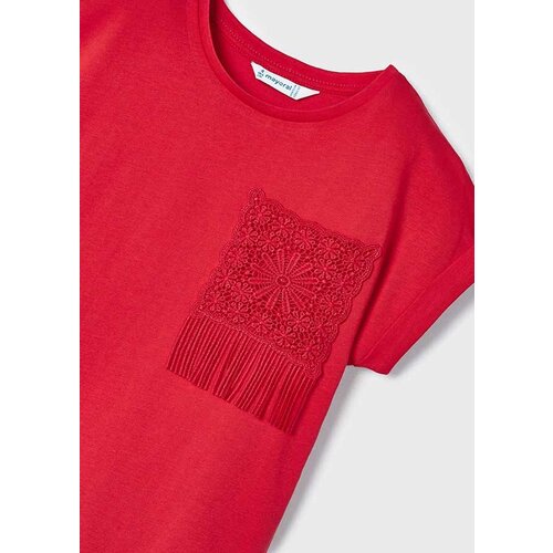 MAYORAL T-shirt - Rood met zakje