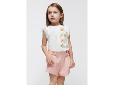 MAYORAL Short - Roze met knoopjes