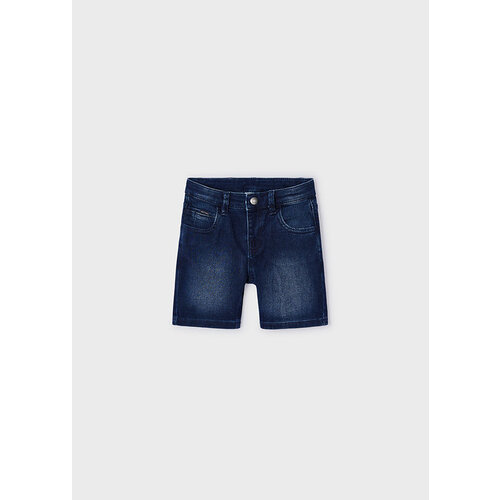 MAYORAL Short - Donkerblauwe softjeans met verstelbare taille