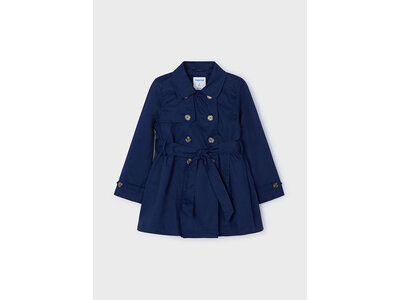 MAYORAL Jasje - Navy trenchcoat met prachtige afwerking