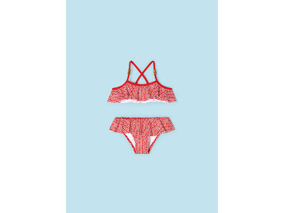 MAYORAL Bikini - Rood met witte print