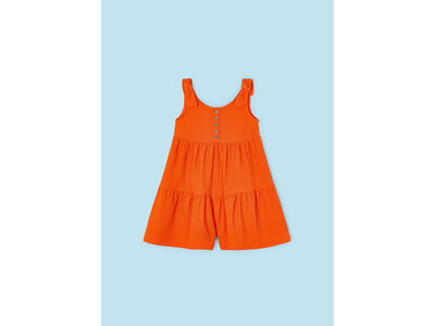 MAYORAL Jumpsuit - Oranje met structuur