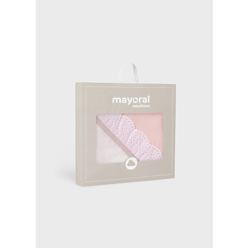 MAYORAL Handdoek - Ecru met roze afwerking