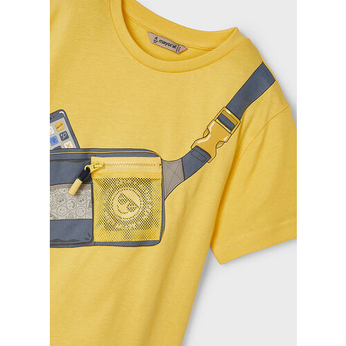 MAYORAL T-shirt - Geel met zakje