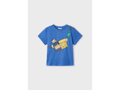 MAYORAL T-shirt - Blauw met zakje