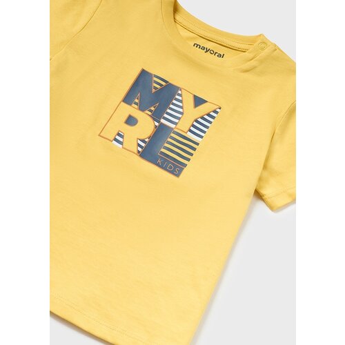 MAYORAL T-shirt - Geel met logo print