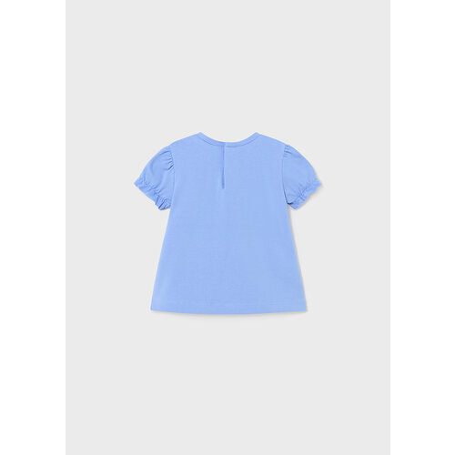 MAYORAL T-shirt - Blauw met mooie afwerking