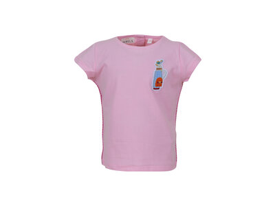 MINI REBELS T-shirt - Roze met patch