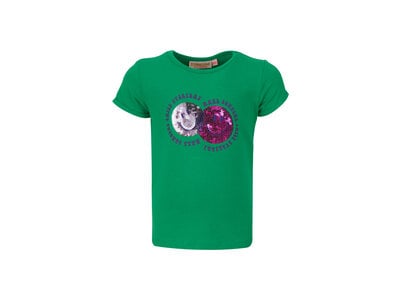 SOMEONE T-shirt - Groen met smileys