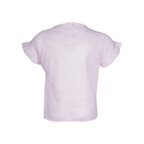 SOMEONE T-shirt - Roze met glitter
