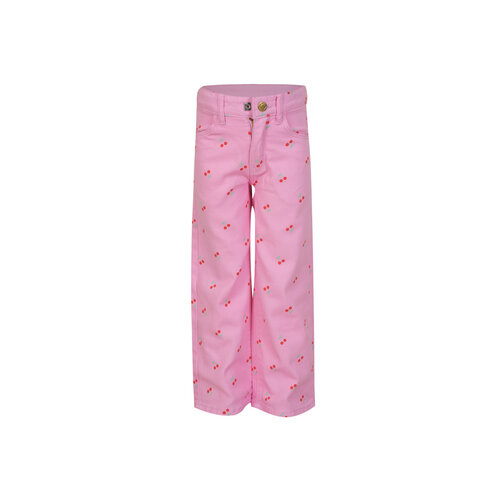 SOMEONE Broek - Roze met kersjes