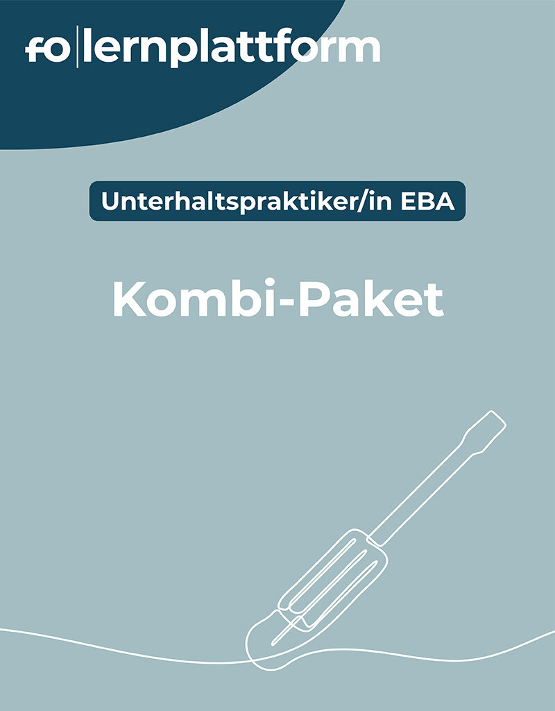 Lernplattform-Login, Unterhaltspraktiker/in, 2jährige EBA-Lehre, Kombi-Paket für alle drei Lernorte