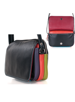 Pia Ries Pia Ries | Aura | Schoudertas/Crossbody 6006 Tropical Leer - Multicolor