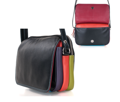 Pia Ries Pia Ries | Aura | Schoudertas/Crossbody 6006 Tropical Leer - Multicolor