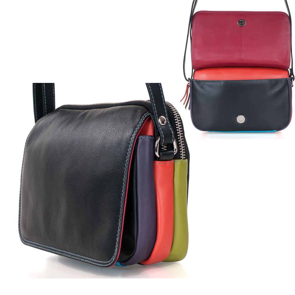 Pia Ries | Aura | Schoudertas/Crossbody 6006 Tropical Leer - Multicolor