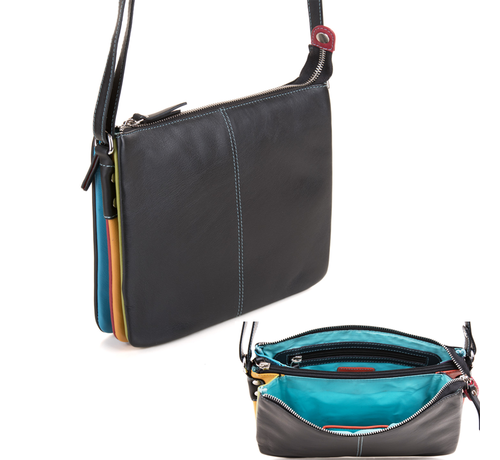 Pia Ries Pia Ries | Vione | Schoudertas 6007 Tropical Leer - Multicolor