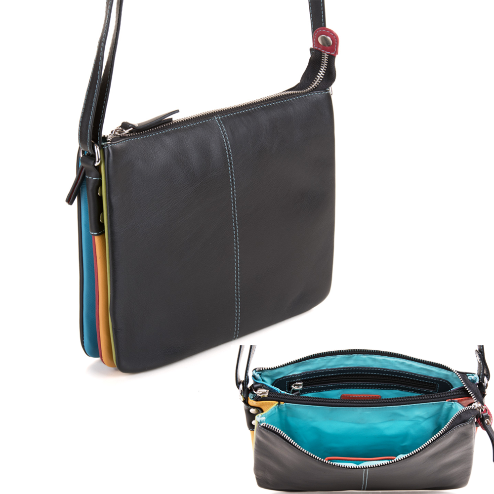 Pia Ries | Vione | Schoudertas 6007 Tropical Leer - Multicolor