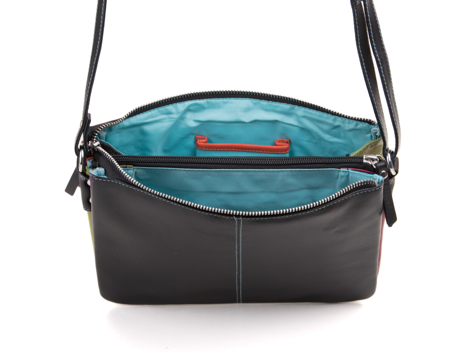 Pia Ries | Vione | Schoudertas 6007 Tropical Leer - Multicolor