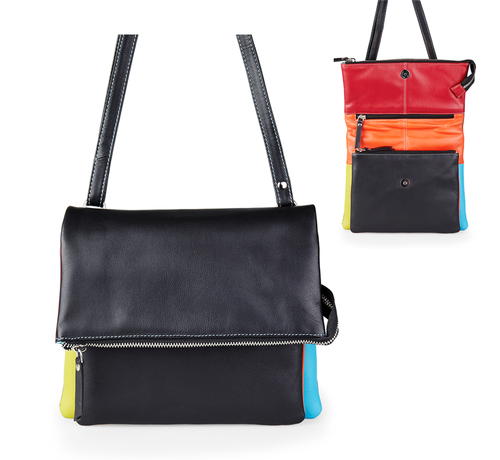 Pia Ries Pia Ries - Schoudertas/Crossbody Isoria 6008 Tropical Leer - Multicolor