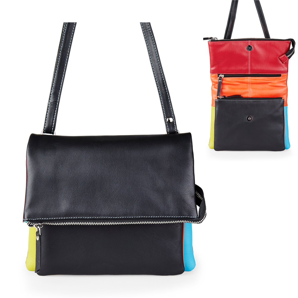 Pia Ries - Schoudertas/Crossbody Isoria 6008 Tropical Leer - Multicolor