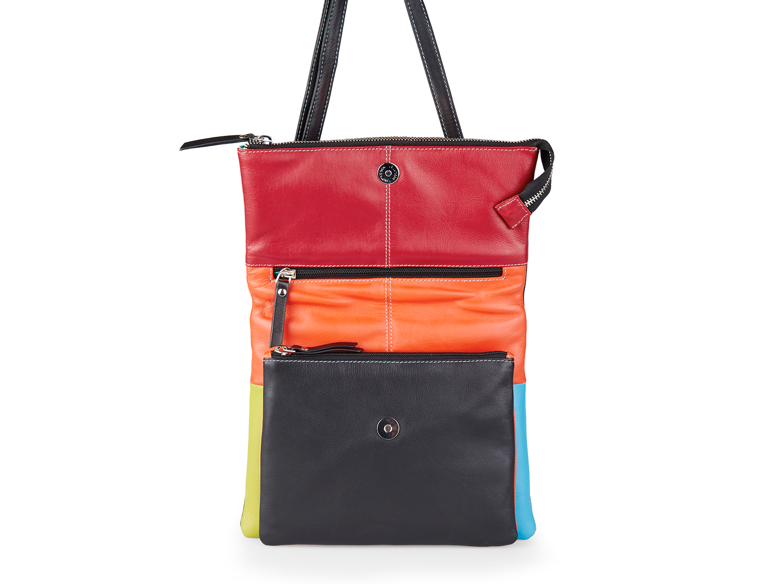 Pia Ries - Schoudertas/Crossbody Isoria 6008 Tropical Leer - Multicolor