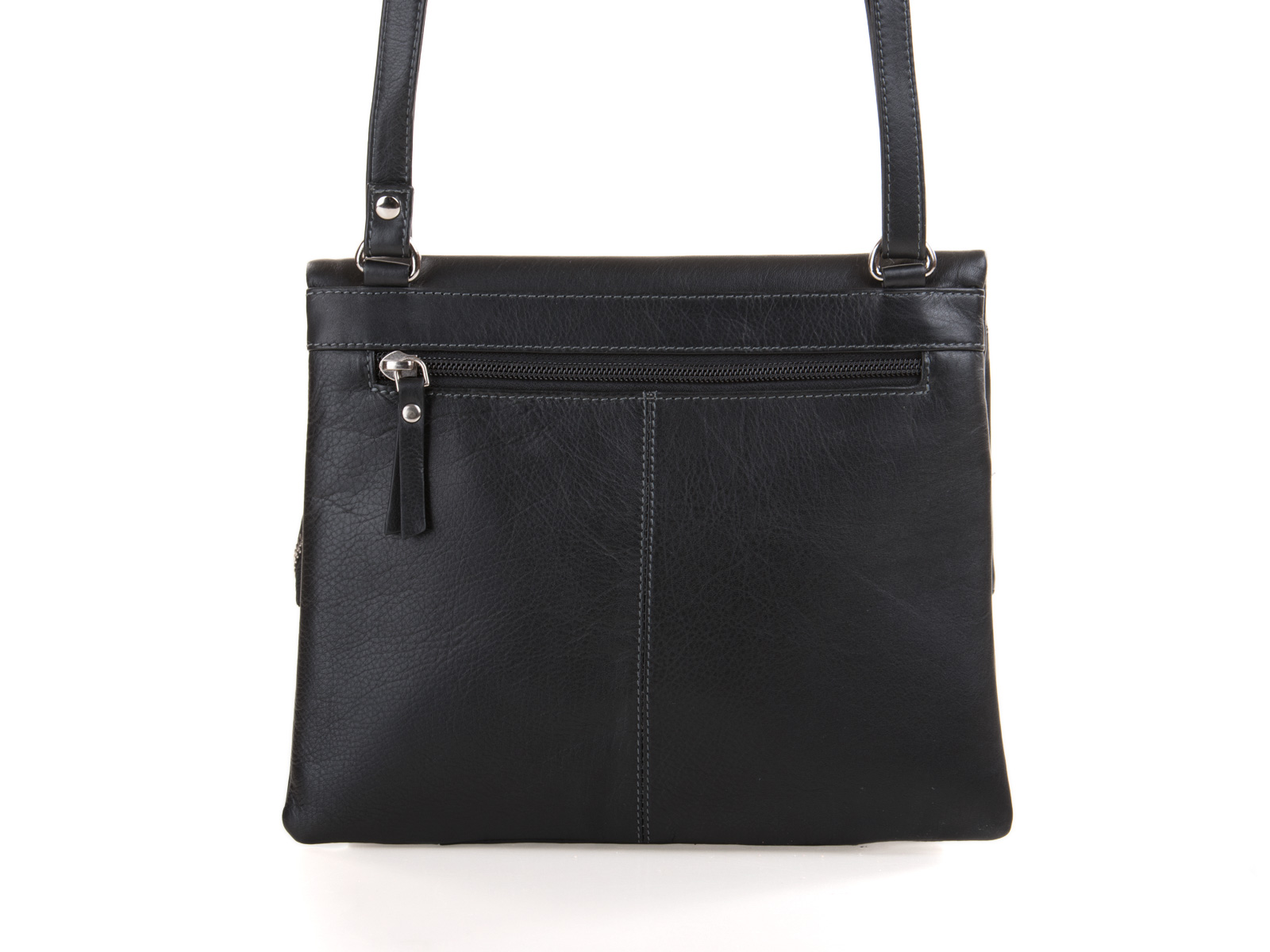 Pia Ries - Schoudertas/Crossbody 6008-1 Leer - Zwart