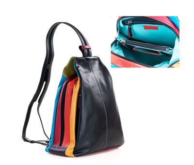 Pia Ries Pia Ries | Evara |Rugtas Dames 6010 Tropical Leer - Multicolor