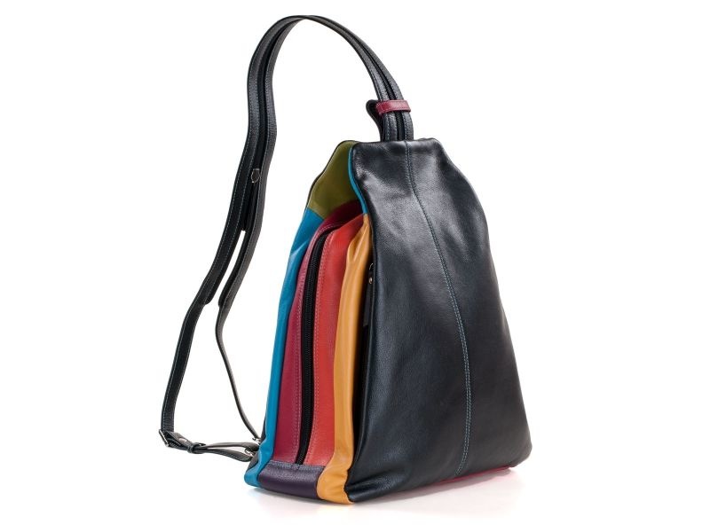 Pia Ries | Evara |Rugtas Dames 6010 Tropical Leer - Multicolor