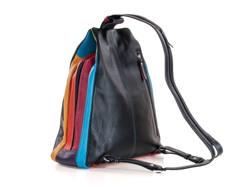 Pia Ries | Evara |Rugtas Dames 6010 Tropical Leer - Multicolor