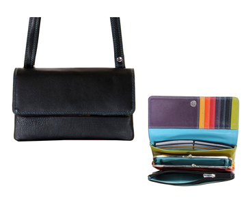 Pia Ries Pia Ries - Schoudertas/Handtas 536 Tropical Leer - Multicolor