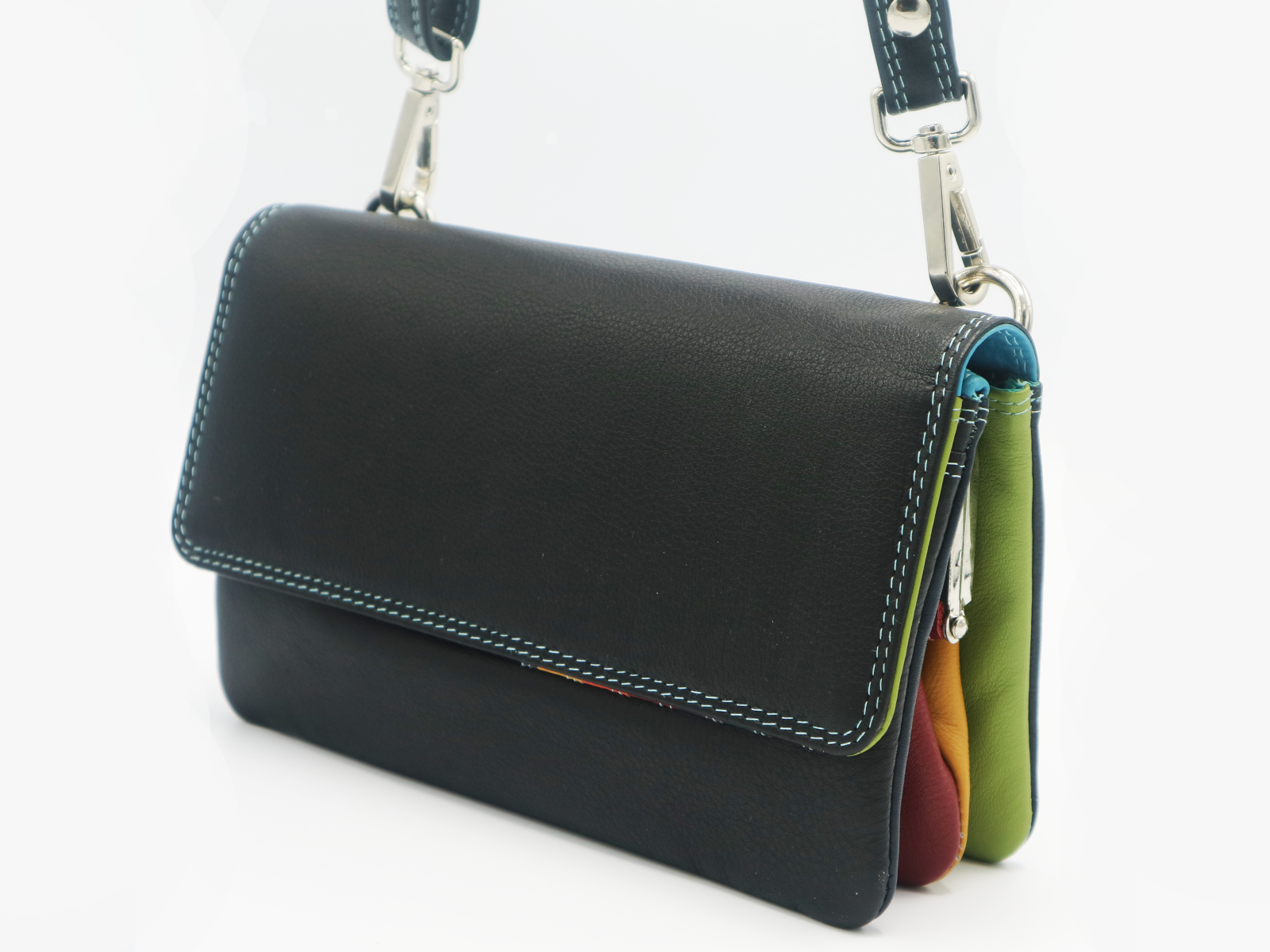 Pia Ries - Schoudertas/Handtas 536 Tropical Leer - Multicolor