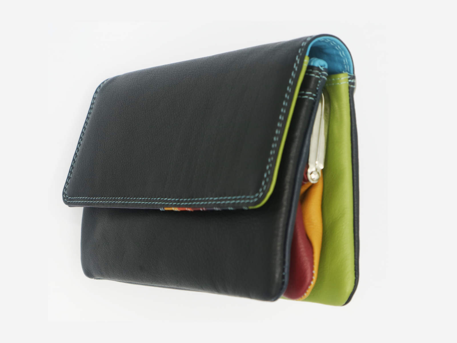 Pia Ries - Schoudertas/Handtas 536 Tropical Leer - Multicolor