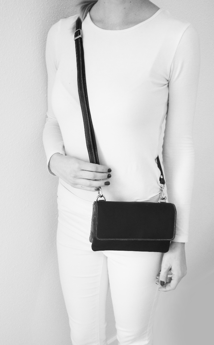 Pia Ries - Schoudertas/Handtas 536 Tropical Leer - Multicolor